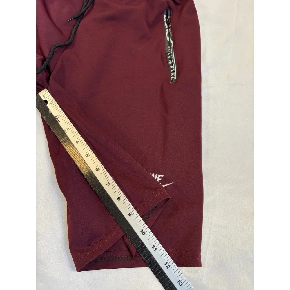 Nike Boys Sm Burgundy Super Hero Mode Basketball Shorts Athletic Active School